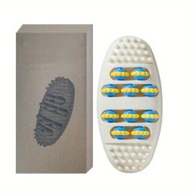 Relax and Rejuvenate with this Foot Massager Roller - Deep Kneading Stress Relief Tool for Plantar Fasciitis, Circulation & Acupressure Point The (Color: Boxed, size: Large Foot Massager)